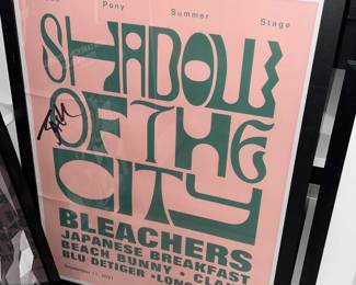 Autographed Bleachers (Jack Antonoff) Framed Poster
