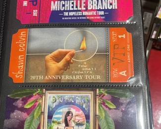 Collection Of Original Concert Ticket Stubs