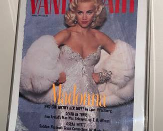 Framed Madonna Magazine Cover