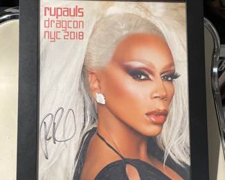 Autographed RuPaul Framed Photograph