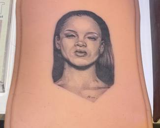 Rihanna Silicone Tattoo Sample