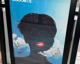 Autographed Dragonette Framed Poster