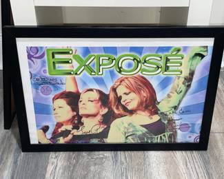 Autographed Expose Framed Poster