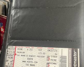 Collection Of Original Concert Ticket Stubs