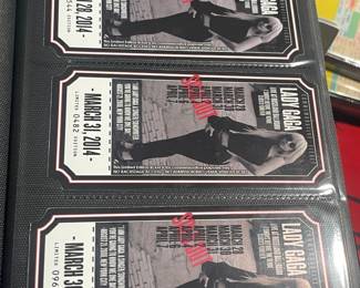 Collection Of Original Concert Ticket Stubs