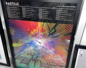 Autographed Bastille Framed Poster