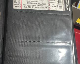 Collection Of Original Concert Ticket Stubs