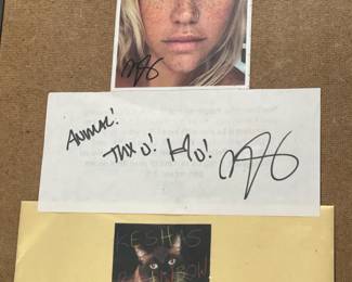 Autographed Kesha Framed Collage