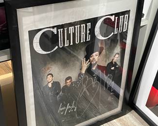 Autographed Culture Club Framed Poster