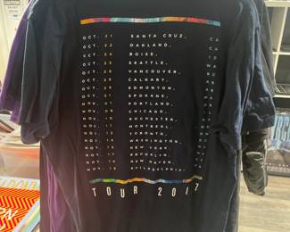 Collection Of Concert Tour & Music Related/Themed Graphic T-Shirts