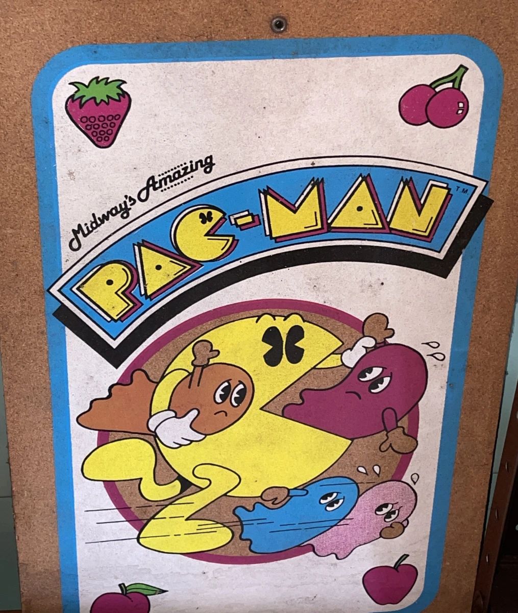 Vintage Pac-Man Cork Board