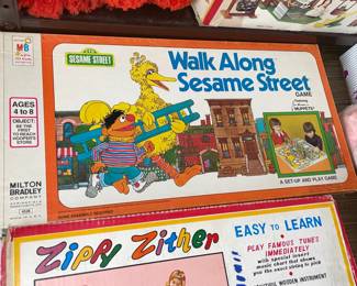 Vintage Sesame Street Board Game By Milton Bradley