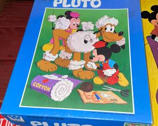Vintage Disney Pluto Puzzle By Whitman