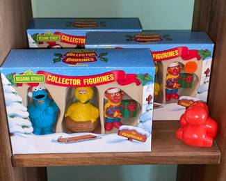 Sesame street Christmas Collector Figurines