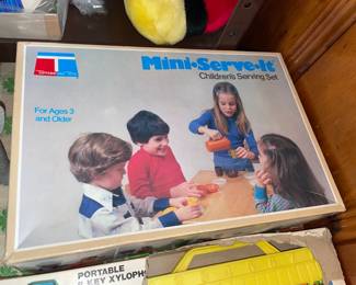 Vintage Mini Serve It Children's Serving Set By Tupperware