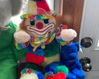 Large Colorful Clown Plushie