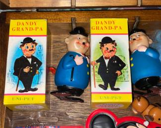 Daddy Grand-Pa By Uni-Pet Wind Up Figures W/ Original Boxes
