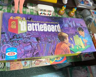 Vintage Battleboard Board Game By Ideal