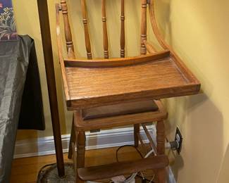 Antique Wooden Highchair