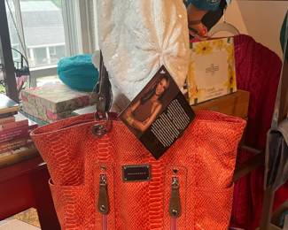Sequin Hat & Handbag