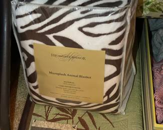 Zebra Patterned Blanket