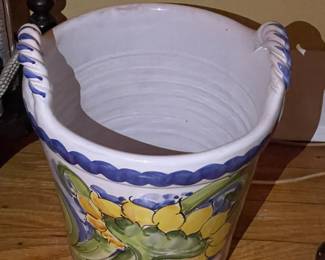 Double Handled Pottery Planter