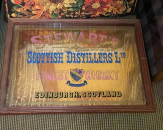Vintage Stewart's Bar Mirror