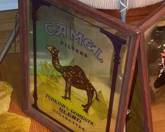 Vintage Camel Filters Bar Mirror