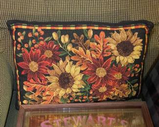 Sunflower Needlepoint Pillow