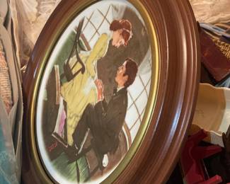 Norman Rockwell Collector's Plate W/ Frame