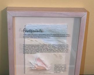 Footprints Framed Art