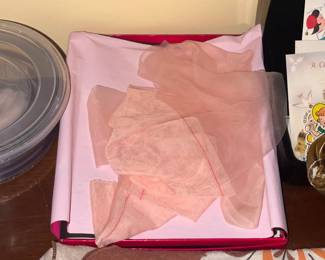 Vintage Pink Sheer Stockings