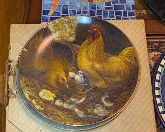 Rooster Collector's Plate