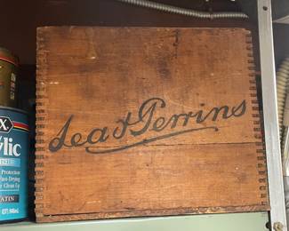 Antique Wooden Advertising Crate