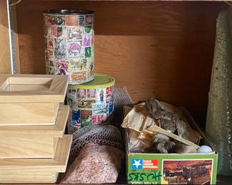 Stamp Decoupage Jars