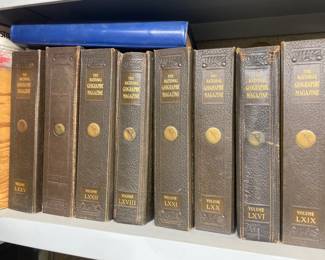 Early National Geographic Magazines W/ Binders