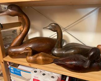Hand Carved Wooden Duck Decoy Collection