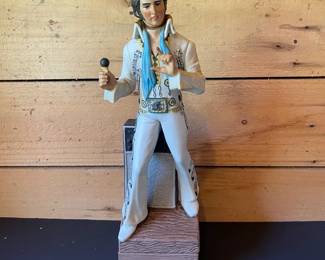 Vintage 1977 McCormick Distilling Co Porcelain Elvis Decanter