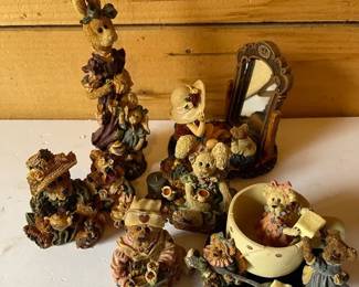 Boyds Bears  Friends Tea Party Themed  Yesterdays Child Dollstone Collection