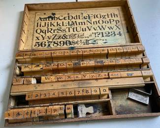 Vintage Printers Stamps
