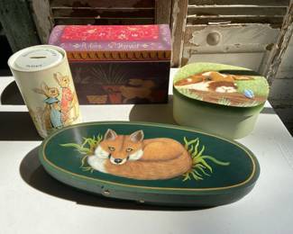 Animal Painted Container Boxes