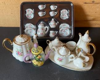 Dollhouse Miniature China Sets Featuring Sandford Bone China England