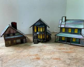Stained Glass Mini Houses