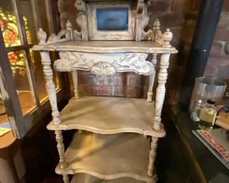 Country Folk Carved Display Shelf 56 Tall