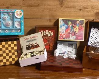 Vintage Games Dutch Masters Chess Bingo Dominos Toy Tea Set