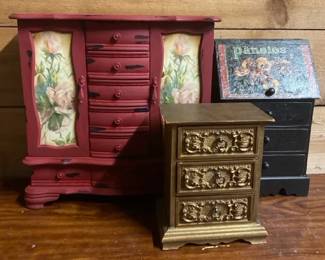 3 Jewelry Boxes