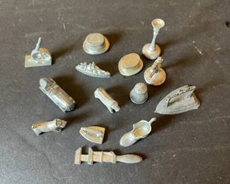 Vintage Monopoly Game Pieces