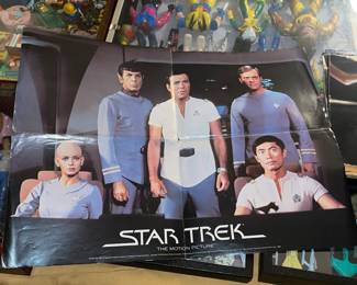 Vintage Star Trek The Motion Picture Fold Out Poster