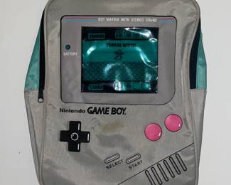 RARE Vintage Gameboy Backpack On Original Cardboard Hanger