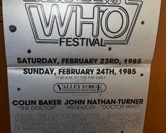Original Doctor Who Festival Poster 1985